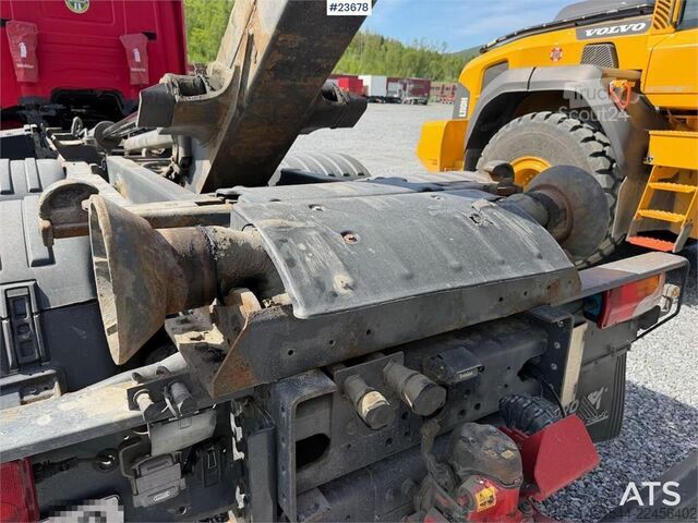 System för krokarm Scania R480 6x2 hook truck w/ crane hydraulics and replac
