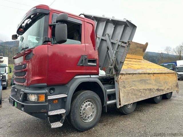 Kipper LKW SCANIA G490 8X4 MEILLER GESTEINSKIPPER 2017 1.HAND