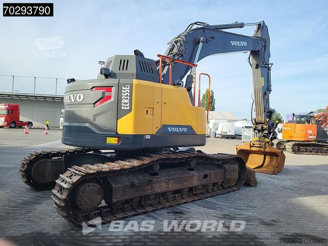 Crawler excavator Volvo ECR355 E L Blade - Tiltrotator - 2 Buckets