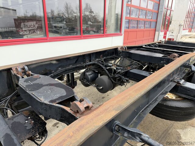 Reboque de chassis intercambiável Hüffermann HSA1860  2 Achs Abrollmulden Anhänger