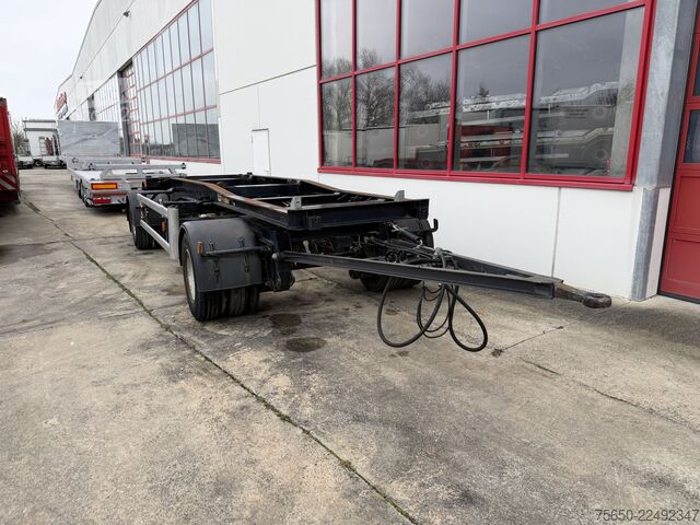 Reboque de chassis intercambiável Hüffermann HSA1860  2 Achs Abrollmulden Anhänger