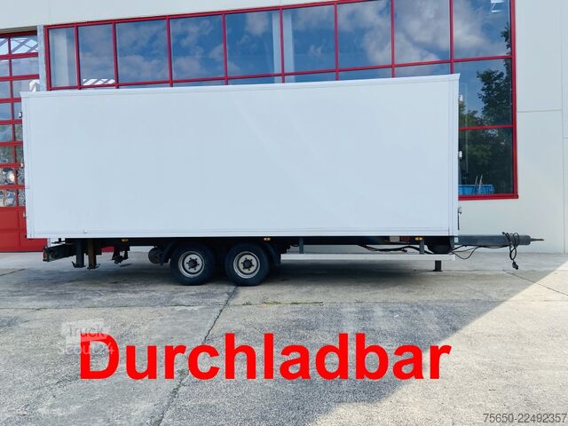 Reboque baú Tang, Karl K105  Tandem Kofferanhänger vorn Durchladbar