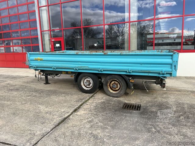 Pašizgāzēja piekabe Humbaur HTK 10 50 24  Tandem Kipper- Tieflader