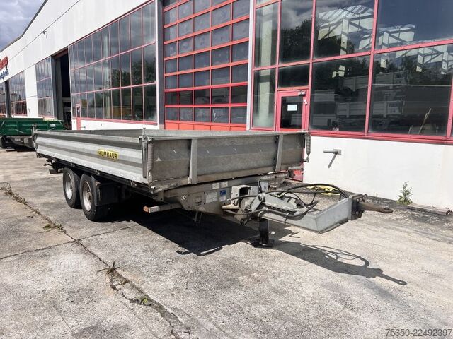 Trīspusējā pašizgāzēja piekabe Humbaur htk105024  Tandemkipper- Tieflader