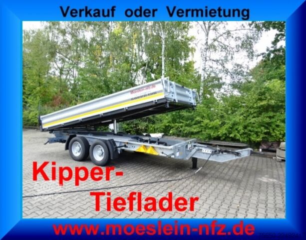 Kiper prikolica Möslein TTG 11 Verzinkt  neuer Tandem 3- Seitenkipper Tieflader-- Neufahrzeug --