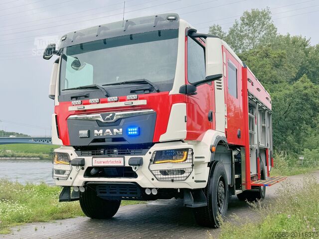 Ugunsdzēsēju auto HLF 20 / HTLF/TLF 4000 pilnpiedziņa MAN TGM 18.320 4x4 HLF 20 TLF 4000 Feuerwehr