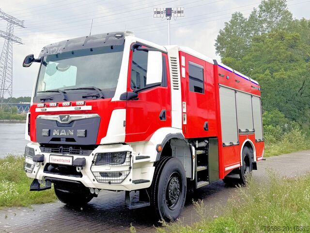 Ugunsdzēsēju auto HLF 20 / HTLF/TLF 4000 pilnpiedziņa MAN TGM 18.320 4x4 HLF 20 TLF 4000 Feuerwehr