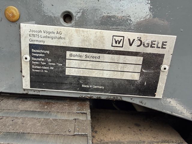 Asfalta maisītava VÖGELE Super 1900-3i AB600-3TP2 Bohle 6m bis 8m ZSA