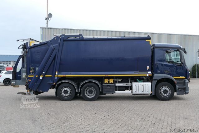 Šiukšliavežis MERCEDES-BENZ 2533 L Antos 6x2, Olympus 23W+, Terberg TCA-DE2