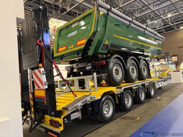 Ημιρυμουλκούμενο χαμηλής φόρτωσης  NÜKTE 4 ACHS TIEFLADER VIERTE ACHSE GELENKT