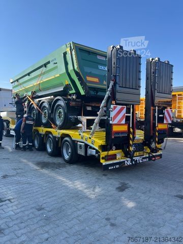 Ημιρυμουλκούμενο χαμηλής φόρτωσης  NÜKTE 4 ACHS TIEFLADER VIERTE ACHSE GELENKT