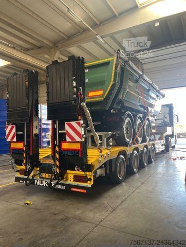 Ημιρυμουλκούμενο χαμηλής φόρτωσης  NÜKTE 4 ACHS TIEFLADER VIERTE ACHSE GELENKT