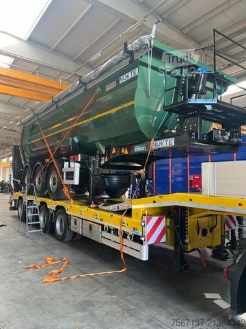 Ημιρυμουλκούμενο χαμηλής φόρτωσης  NÜKTE 4 ACHS TIEFLADER VIERTE ACHSE GELENKT