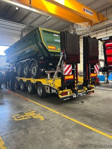 Ημιρυμουλκούμενο χαμηλής φόρτωσης  NÜKTE 4 ACHS TIEFLADER VIERTE ACHSE GELENKT