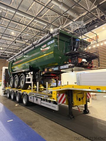 Ημιρυμουλκούμενο χαμηλής φόρτωσης  NÜKTE 4 ACHS TIEFLADER VIERTE ACHSE GELENKT