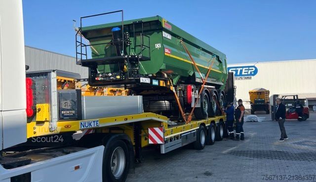 Ημιρυμουλκούμενο ανατρεπόμενο NÜKTE 24 KUBIK HARDOX BODEN 5 MM WÄNDE 4 MM