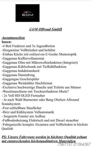 Levehető fülke MERCEDES-BENZ AROCS 3358 6X6 ALLRAD EXPEDITION WOHNMOBIL NEU!!