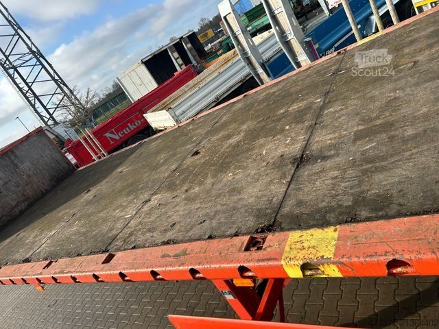 Nízkoložný návěs  Janzen Sattelauflieger Plateau hydr Heckausschub