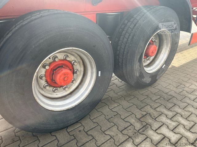 Nízkoložný návěs  Janzen Sattelauflieger Plateau hydr Heckausschub