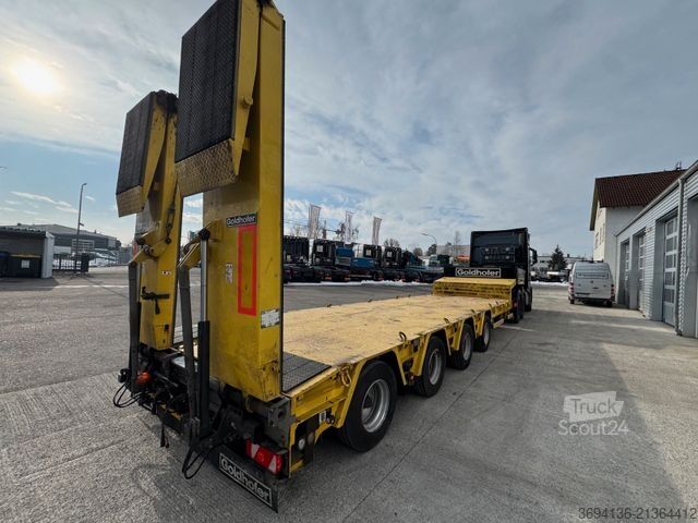 Zema profila puspiekabe GOLDHOFER STZ-MPA-4 (245) A 4 x gelenkt ausziehbar