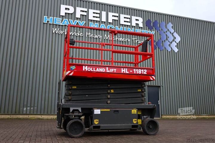 Ножичний підйомник Holland Lift Ecostar HL-11812 Electric, 14m Working Height, 300