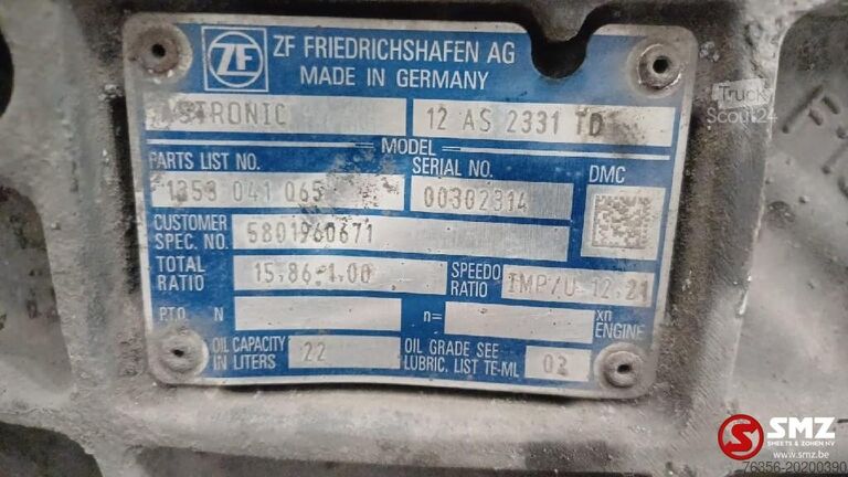 Getriebe Iveco Occ versnellingsbak + intarder 12AS2331TD Iveco