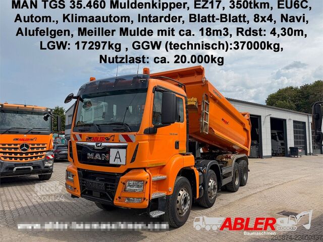 Kipper LKW MAN TGS 35.460 Muldenkipper Intarder Alu