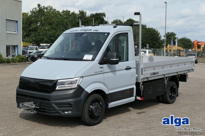 Furgão pick-up MAN 6.160 TGE 4x2, 3.500mm lang, AHK, Klima, 3. Sitz