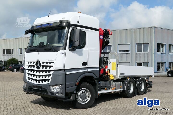 Speciallastbil MERCEDES-BENZ 2651 L Arocs HAD 6x6,HMF 3220,Funk,AHK,Container