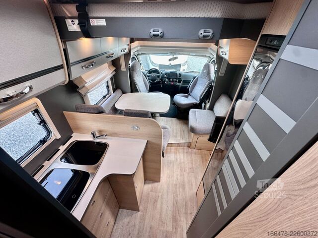 Camper semintegrato DETHLEFFS Trend T 7057 EB *Einzelbetten-Hubbett*