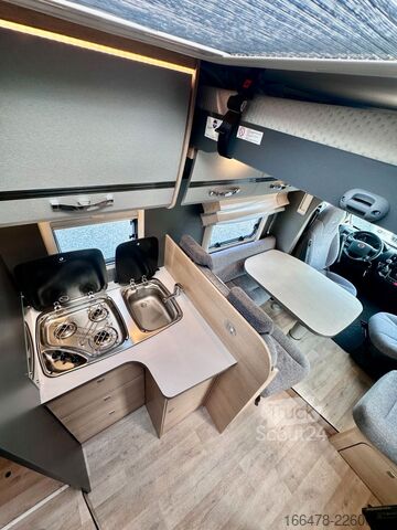 Camper semintegrato DETHLEFFS Trend T 7057 EB *Einzelbetten-Hubbett*