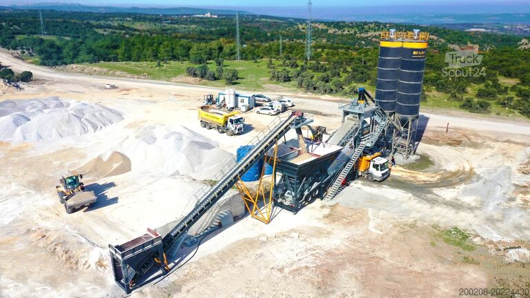 Mobilt betonblandingsanlæg FABO mobile concrete mixing plants 120 m³/h