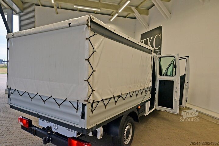 Schuifzeil bestelwagen MERCEDES-BENZ Sprinter 317 CDI Doka Pritsche Schiebeplane AHK
