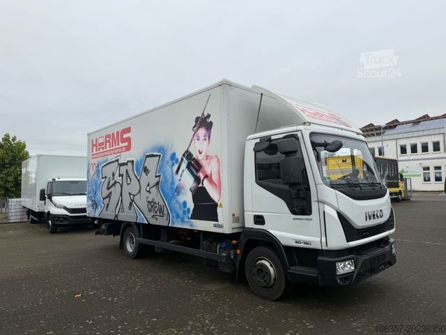 Dobozos furgon IVECO Eurocargo 80E19/P  Euro6D Koffer LBW 1000kg