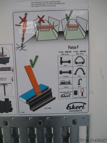 Frigorifik yarı römork  Ekeri 3-Achs-Thermofaltwandsattel