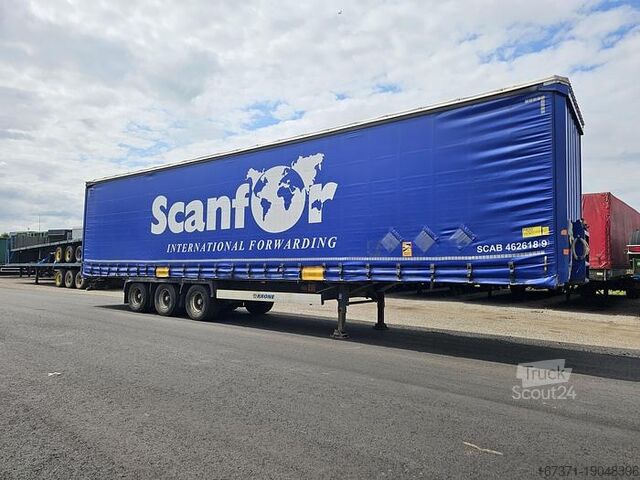 Vorhang seitlich KRONE SD27 3 AXLE MEGA  CURTAINSIDER TRAILER CODE XL ...