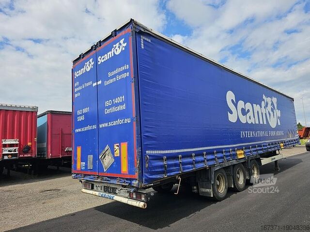 Vorhang seitlich KRONE SD27 3 AXLE MEGA  CURTAINSIDER TRAILER CODE XL ...