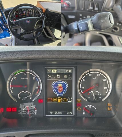 Kamion sa ravnom platformom SCANIA R 490 6x2 Palfinger PK 20001