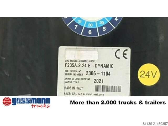 Platós teherautó MAN TGS 26.430 6x2-2 BL, Liftachse, Heckkran Fassi