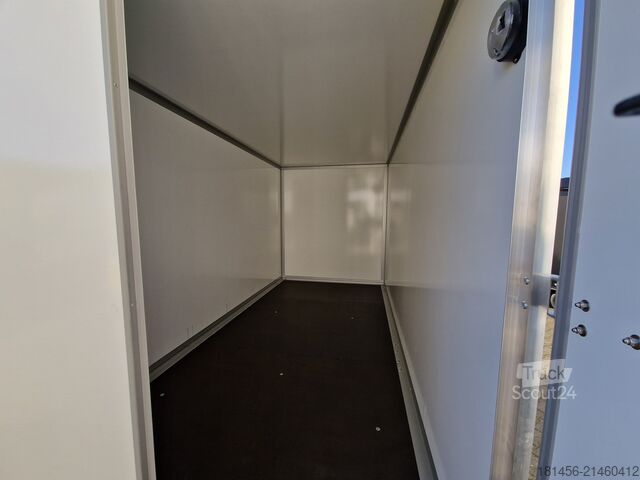 مقطورة صندوقية Wm Meyer direkt zum neuen 3500kg Sandwichkoffer 401x185x205cm Typ WM Meyer AZ 3540/185 Hecktüren