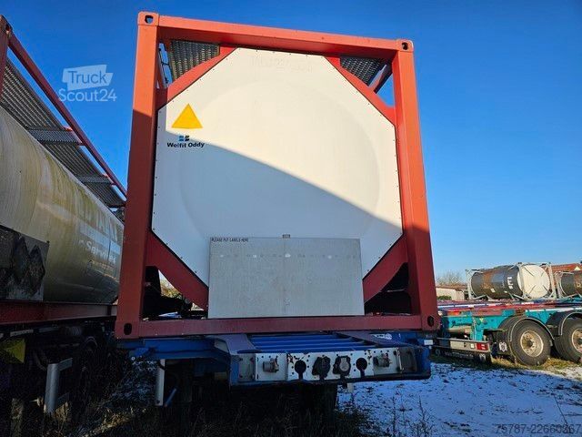 Полуремарке със сменяеми каросерии SCHMITZ CARGOBULL 20" Tankconatinerchassis + Tankcontainer