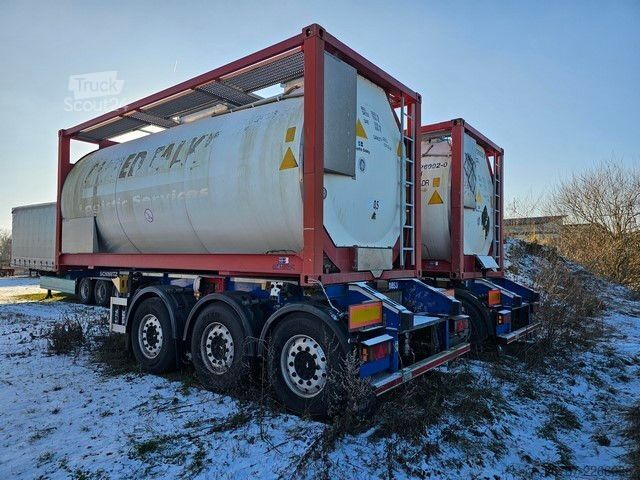Полуремарке със сменяеми каросерии SCHMITZ CARGOBULL 20" Tankconatinerchassis + Tankcontainer