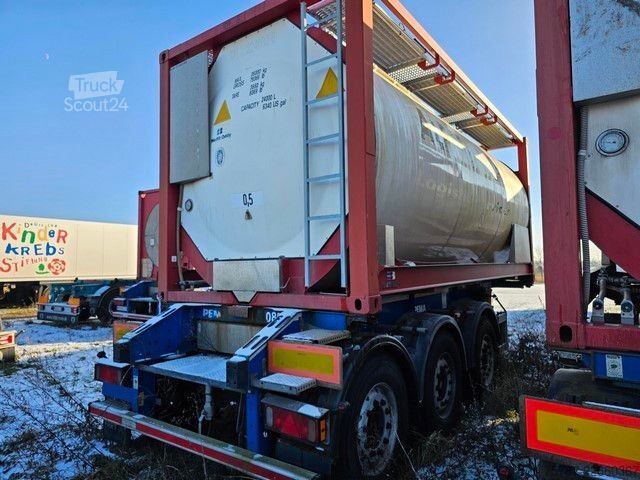 Полуремарке със сменяеми каросерии SCHMITZ CARGOBULL 20" Tankconatinerchassis + Tankcontainer