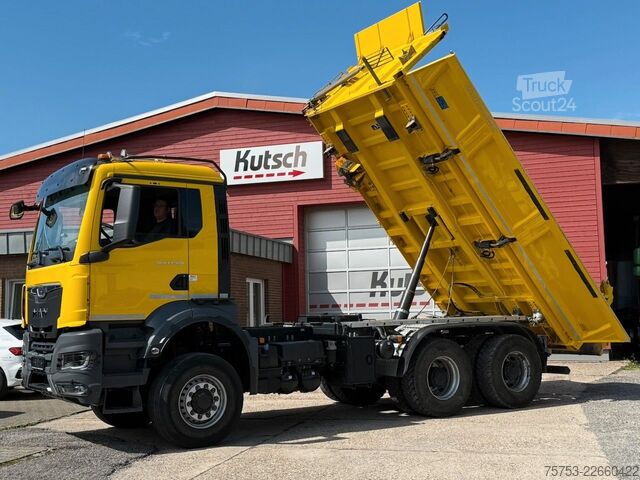 Camión volquete MAN TGS 33.520/6x6H BL Allrad-Kipper, Bordmatik