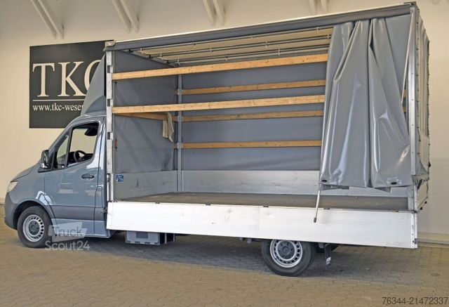 Tentinė furgonė MERCEDES-BENZ Sprinter 317 CDI Maxi Pritsche Schiebeplane #T88