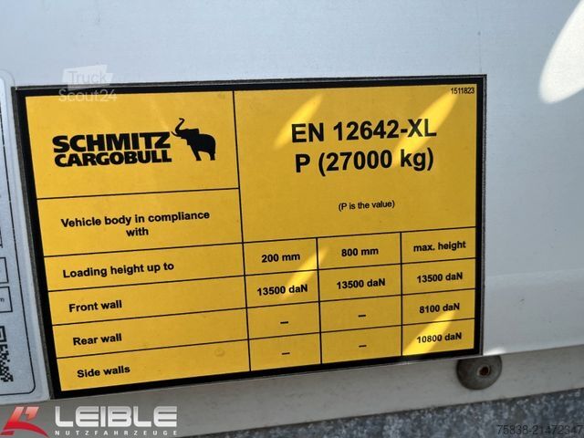 Box semitrailer SCHMITZ CARGOBULL SBO24*Trockenfracht*Liftachse*Code XL*TOP*