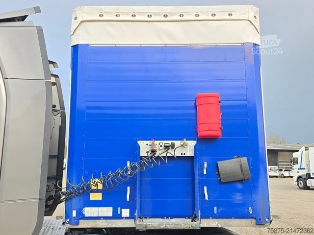Atvērta puspiekabe ar tentu SCHMITZ CARGOBULL SCS 24/L - 13.62 EB PowerCurtain Liftachse