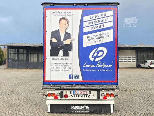 Atvērta puspiekabe ar tentu SCHMITZ CARGOBULL SCS 24/L - 13.62 EB PowerCurtain Liftachse