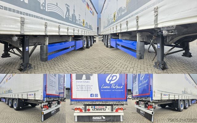 Atvērta puspiekabe ar tentu SCHMITZ CARGOBULL SCS 24/L - 13.62 EB PowerCurtain Liftachse