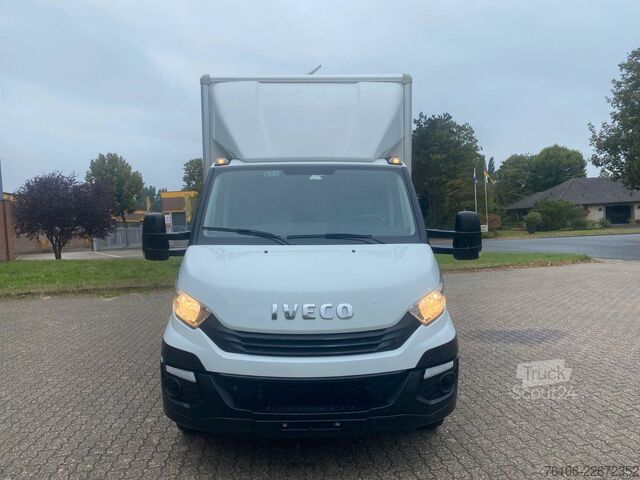 Furgoneta caja IVECO Daily 35C14 Hi-Matic Koffer mit Ladebordwand